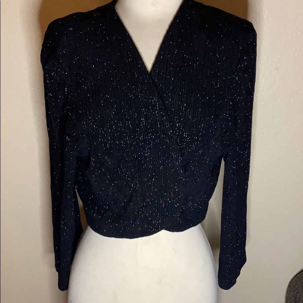 Alex evenings sparkly sweater size 16